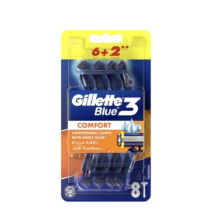 تیغ اصلاح ژیلت Blue3 comfort بسته ۸ عددی