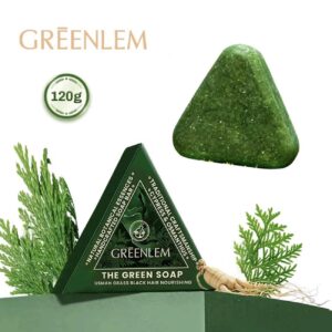 شامپو جامد (صابون) ضد ریزش و پرپشت کننده گرین لم Green Lem وزن 120 گرم