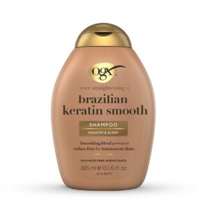 شامپو او جی ایکس OGX مدل کراتین برزیلی Brazilian keratin