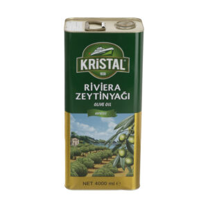 روغن زیتون برند کریستال ۴ لیتری حلبی Kristal