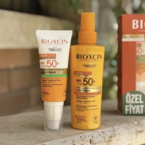 ست كرم و اسپري ضد آفتاب پوست چرب بيوكسين با SPF50+
